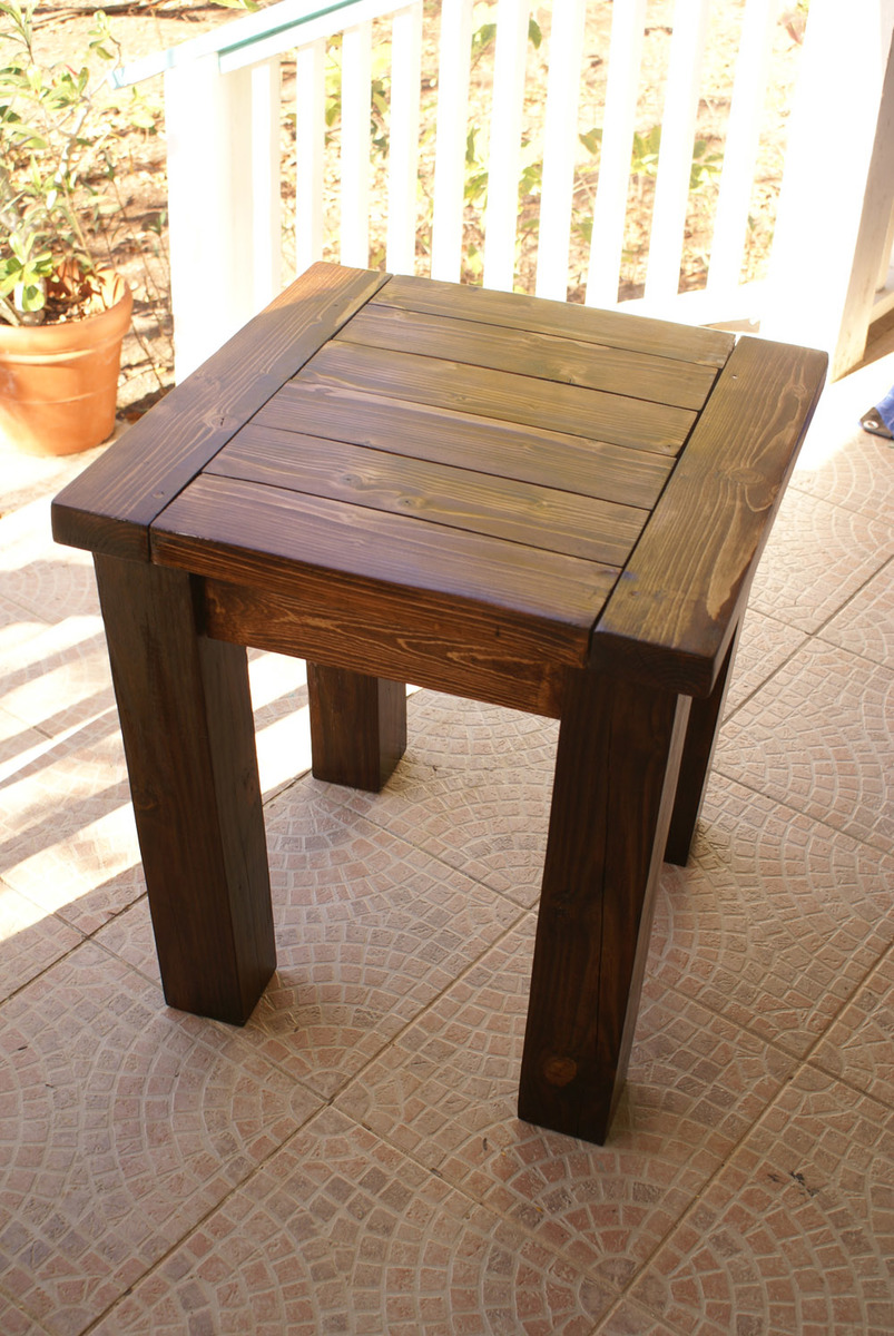 Woodworking end table plans