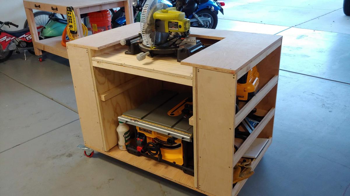 Second Project Table Saw Miter Work Bench Ana White
