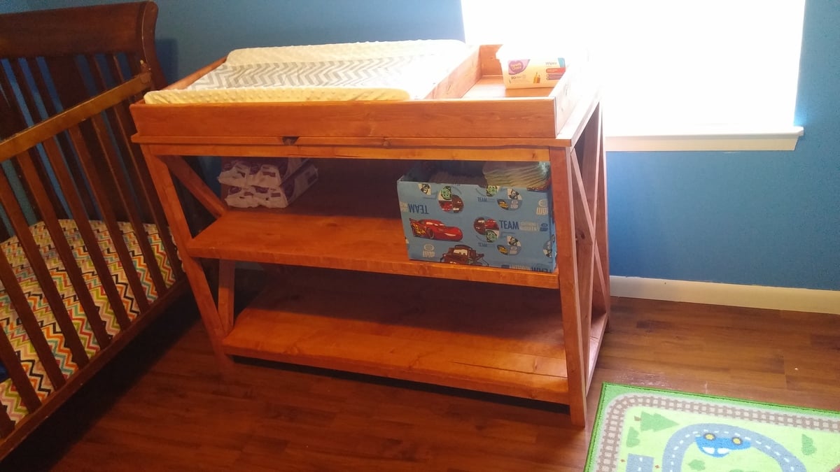 twin changing table