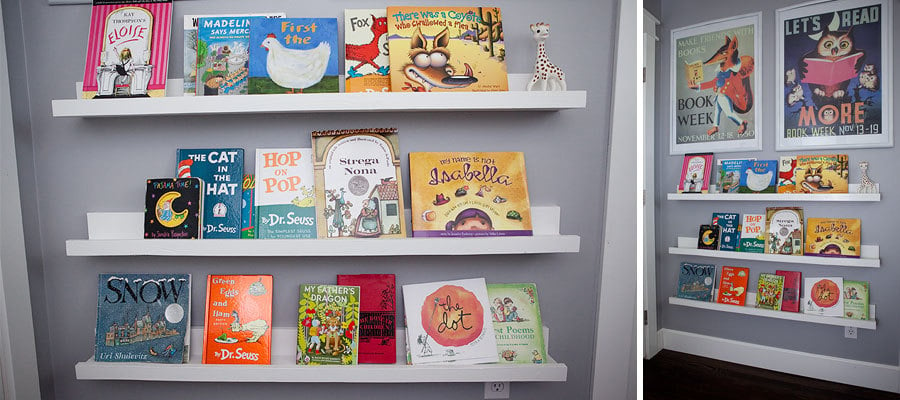 childrens wall book storage