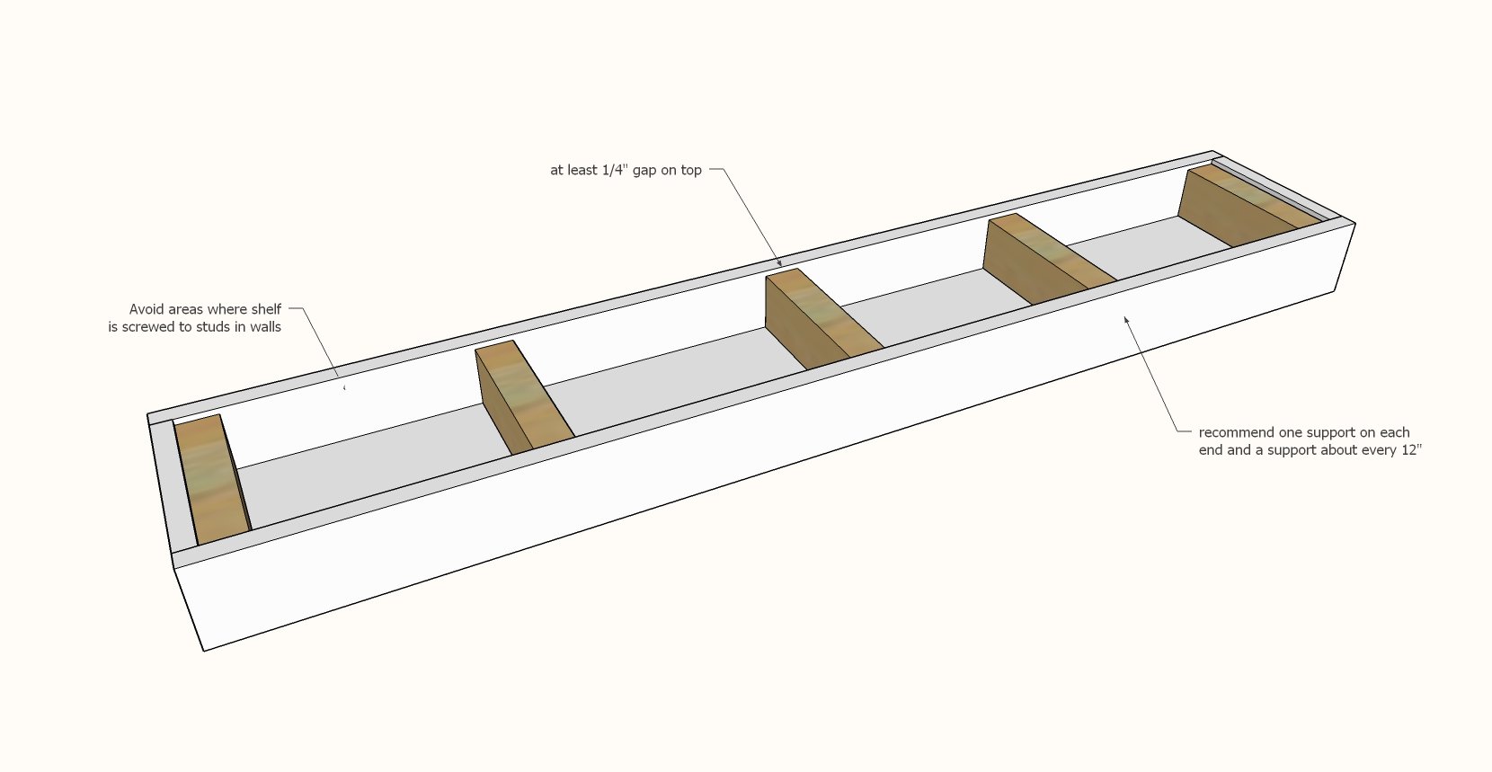 12 floating shelves white - www.gklondon.co.uk.