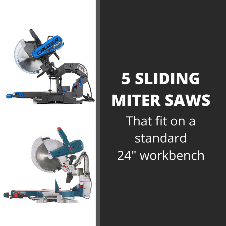 sliding miter saws that fit on a standard workbench