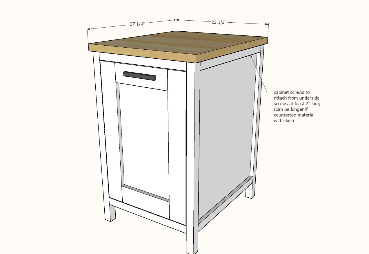 Small Kitchen Island w Slide Out Double Trash Cans / Easy DIY woodworking  plans