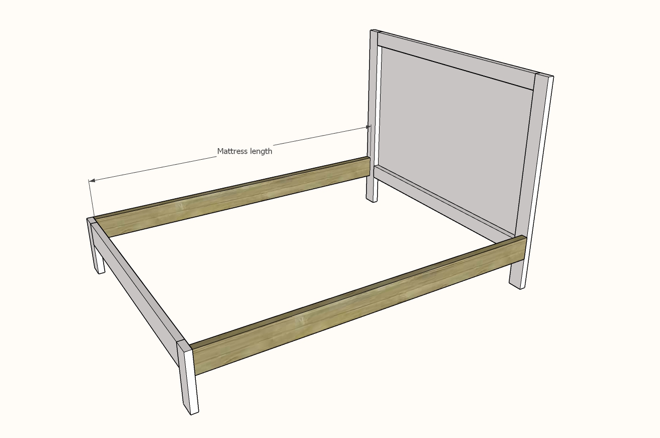 Super Simple Bed Frame Queen Full And Twin Sizes Ana White