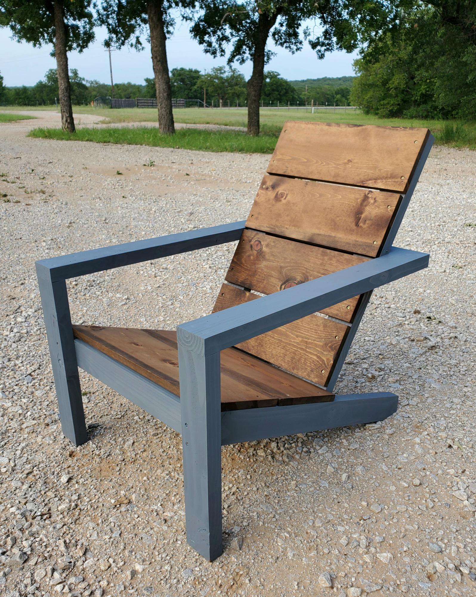 Modern Adirondack chair Ana White