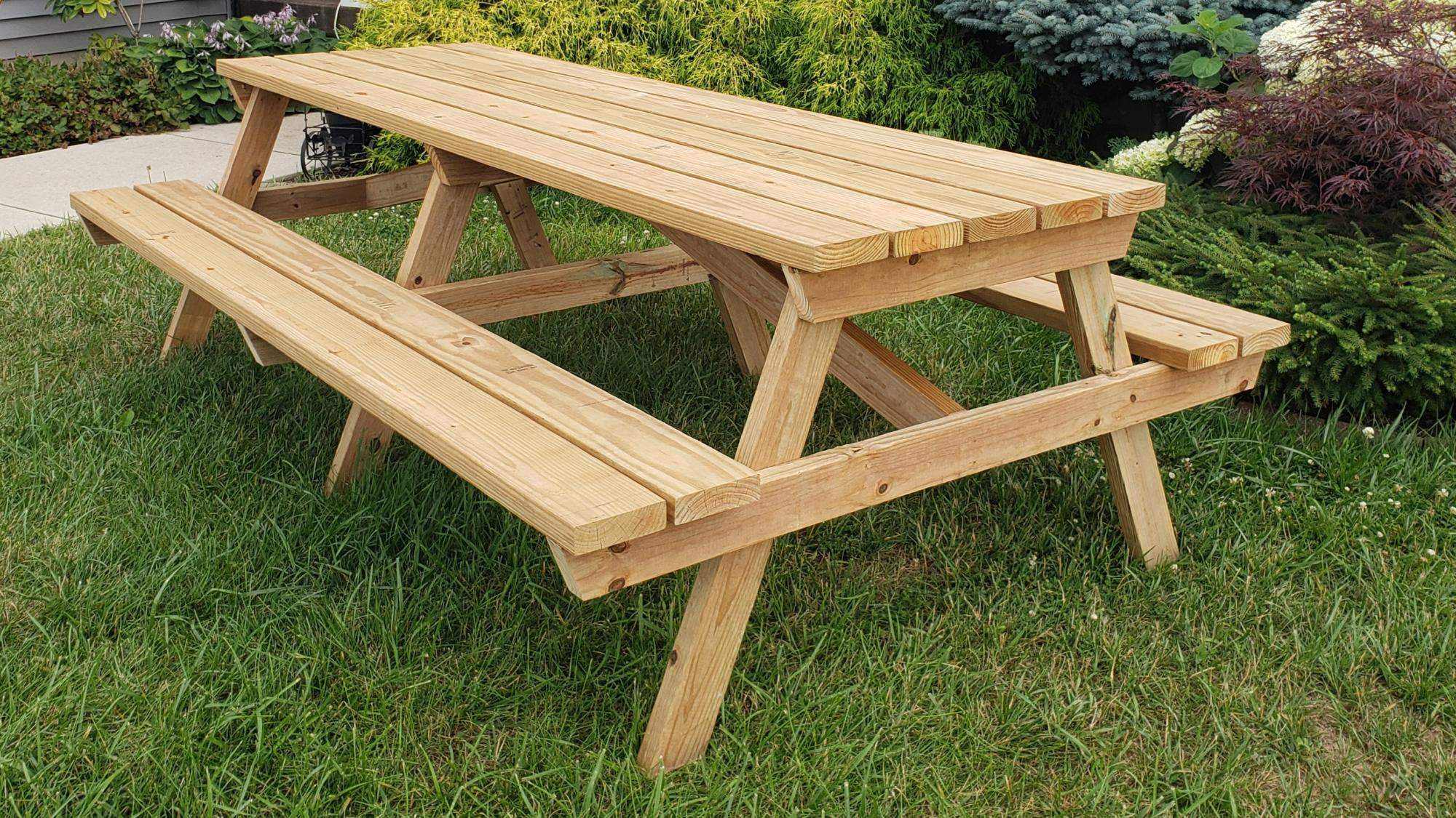 large picnic table