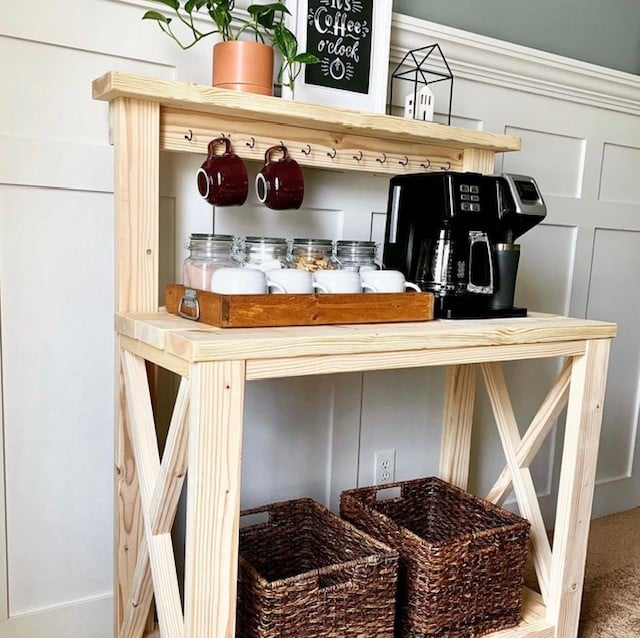 How to: Mini Coffee Bar for Tiny Small Spaces