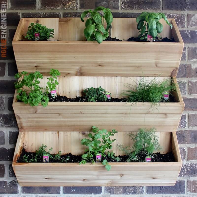 cedar wall planter vertical planter vertical garden