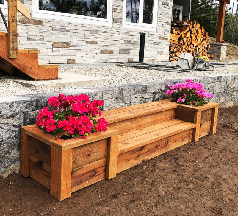 planter stairs planter bench planter steps 