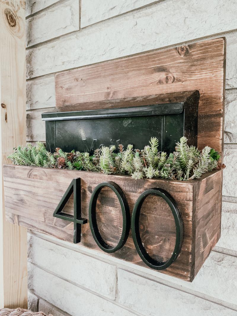 mailbox planter small mailbox planter house number planter