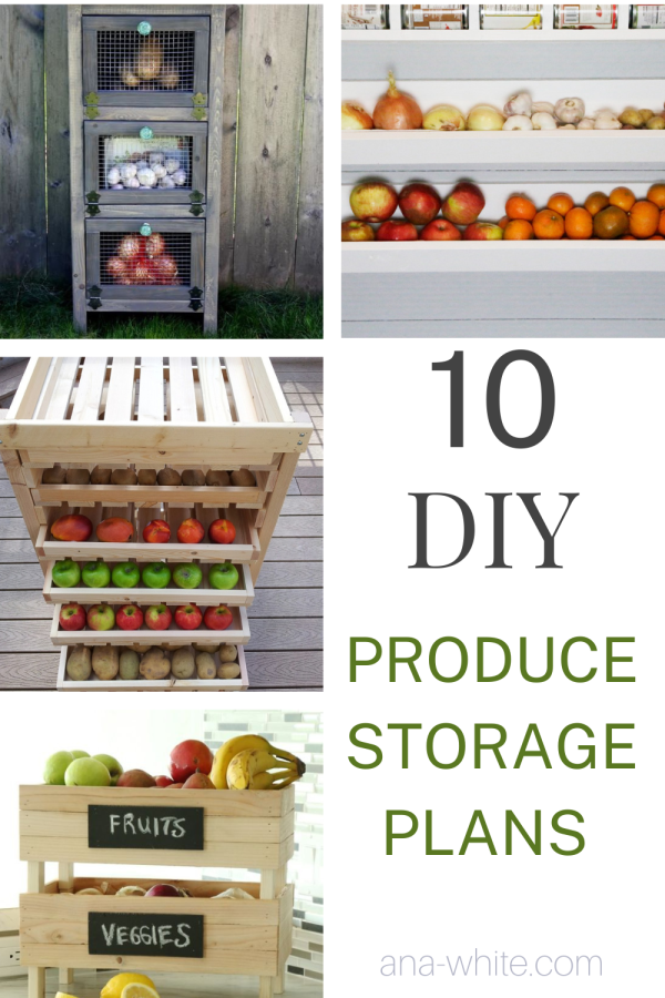 DIY Vegetable Bin Plans (w/Tilt-Out Drawers)