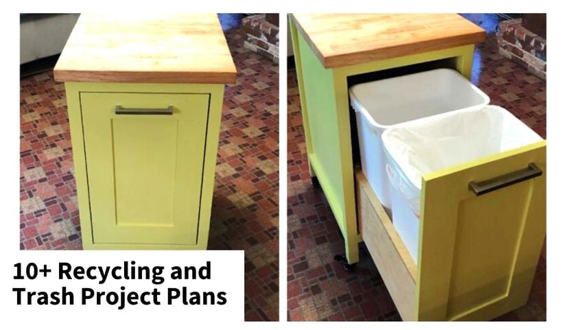 diy trash recycling project plans