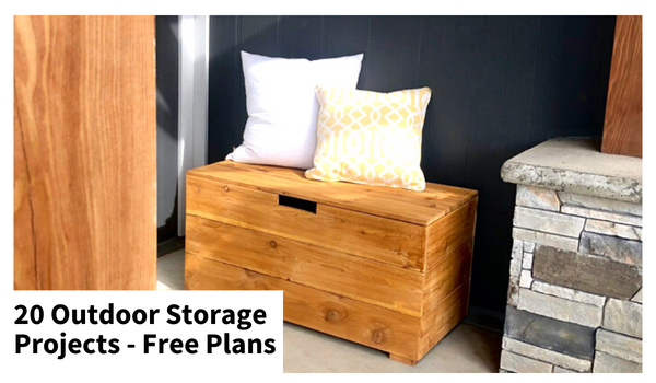 DIY Outdoor Storage Box with Plans - The Handyman's Daughter