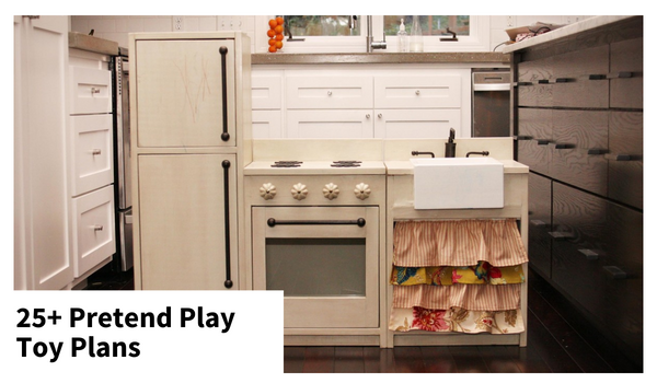 pretend play wood toy plans play kitchen plans play stands 