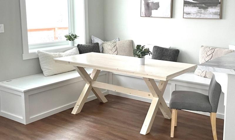 x base dining table with free plans