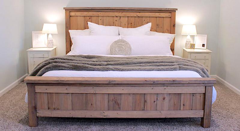 farmhouse bed free plans