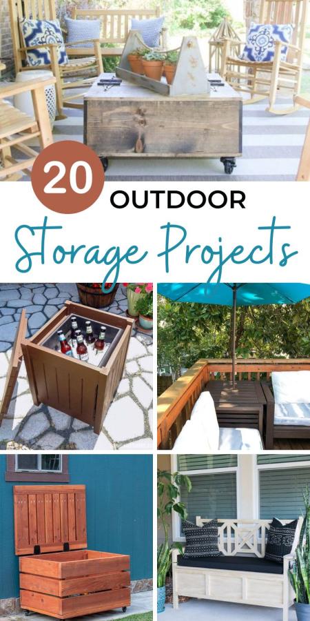 Outdoor Storage Furniture - 20 Free Plans