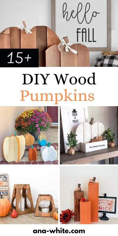 15 BEST DIY Wood Pumpkin Tutorials