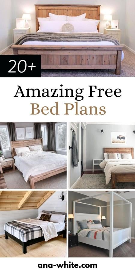 20+ Amazing Free Bed Plans