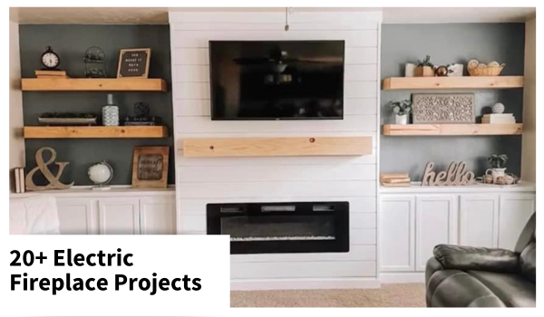 diy electric fireplace projects