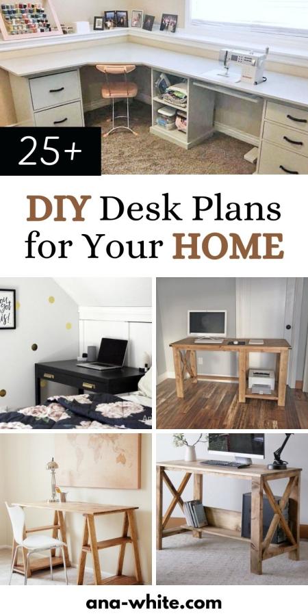25+ DIY Desk Plans for Your HOME