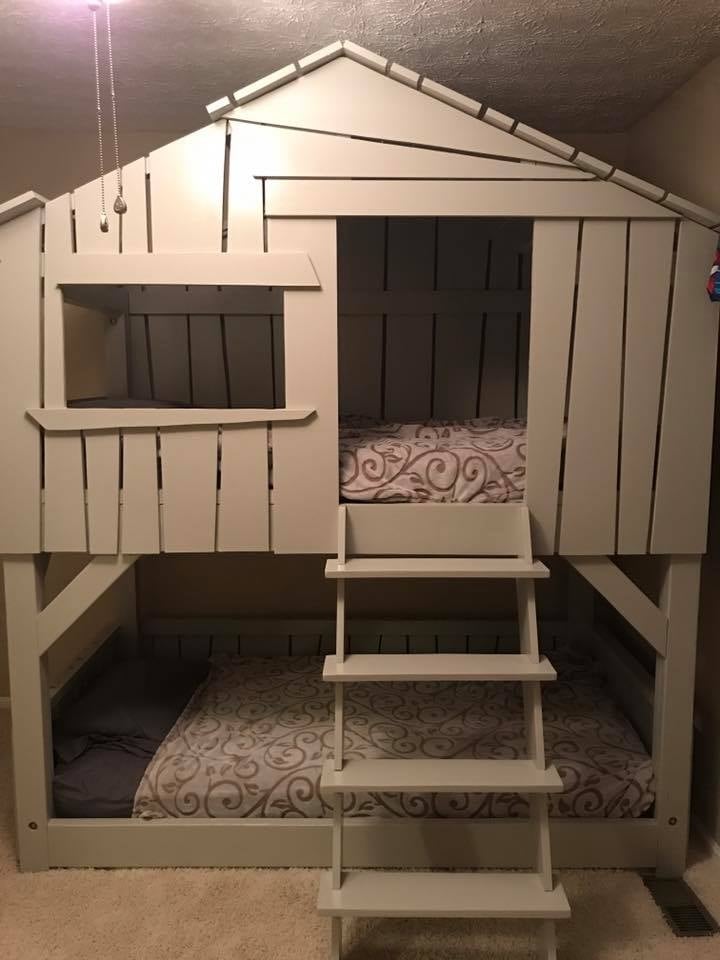 Modified Clubhouse Bunkbed Ana White, Clubhouse Bunk Bed