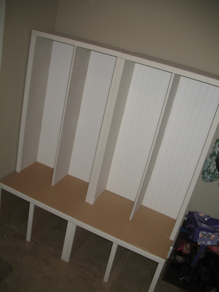 Ana white shop mudroom lockers