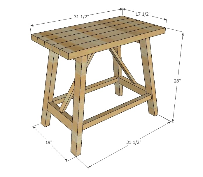 farmhouse style end table