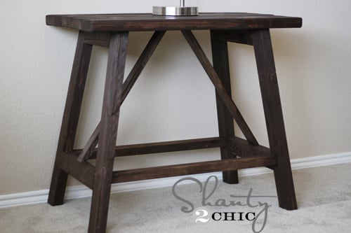 farmhouse style end table