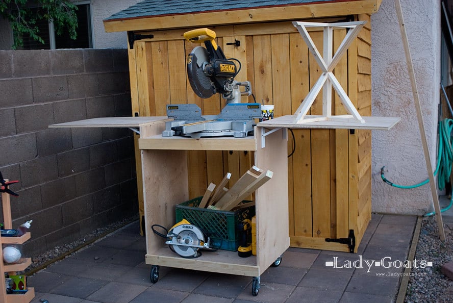 miter saw cart