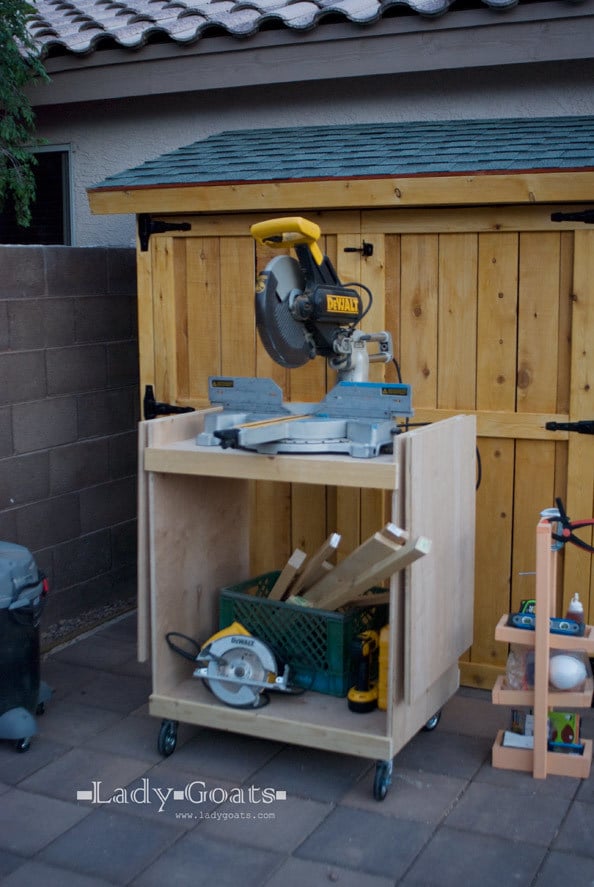 miter saw cart