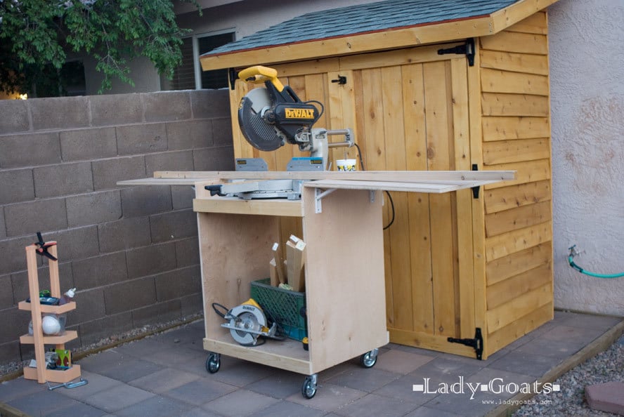 miter saw cart