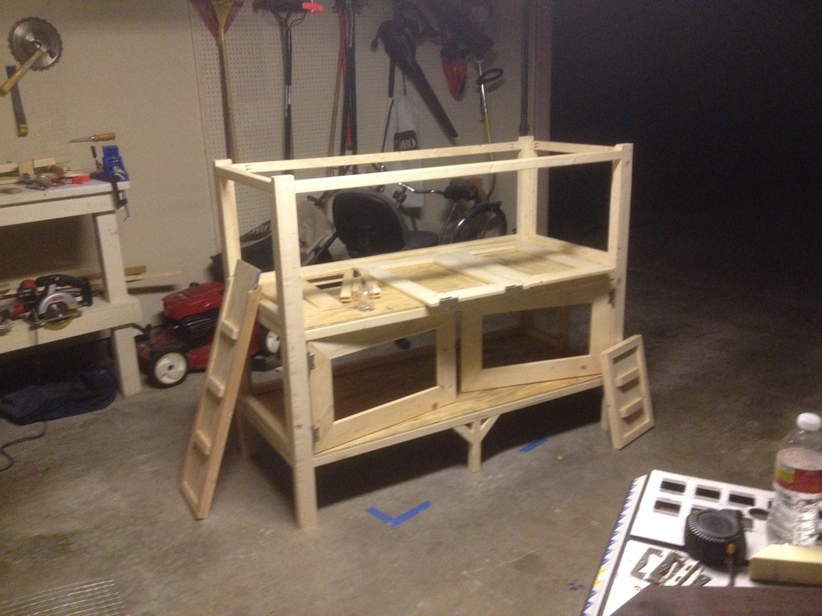 Two Story Rabbit Hutch Plans