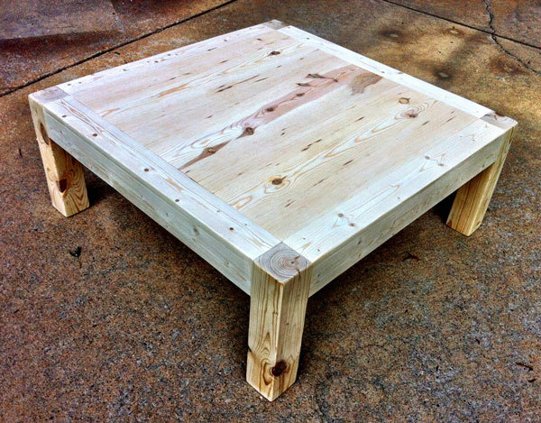 Square parsons sales coffee table