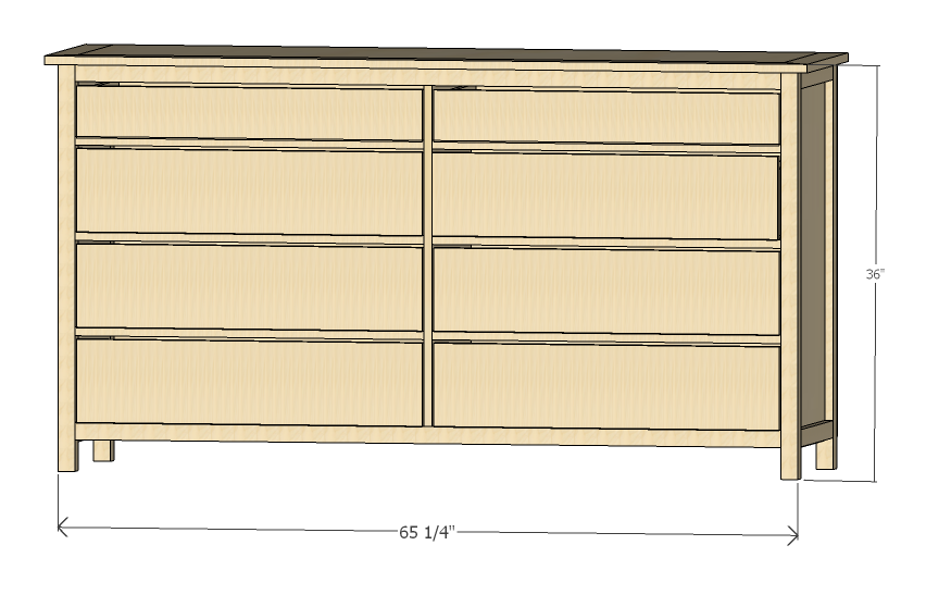 Shaker Style Dresser Plan Ana White