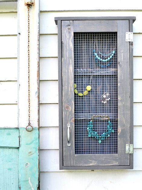 wall jewelry cabinet