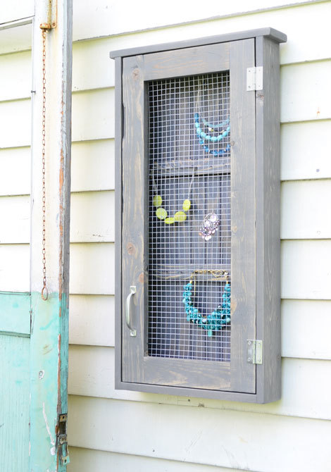 wall jewelry cabinet