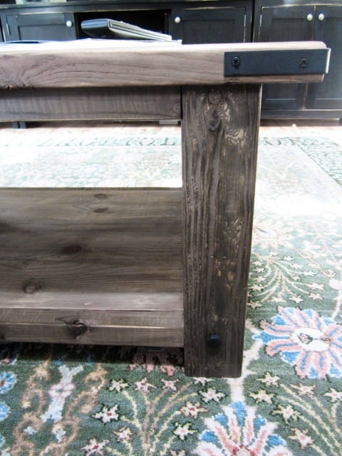 rustic x coffee table plans