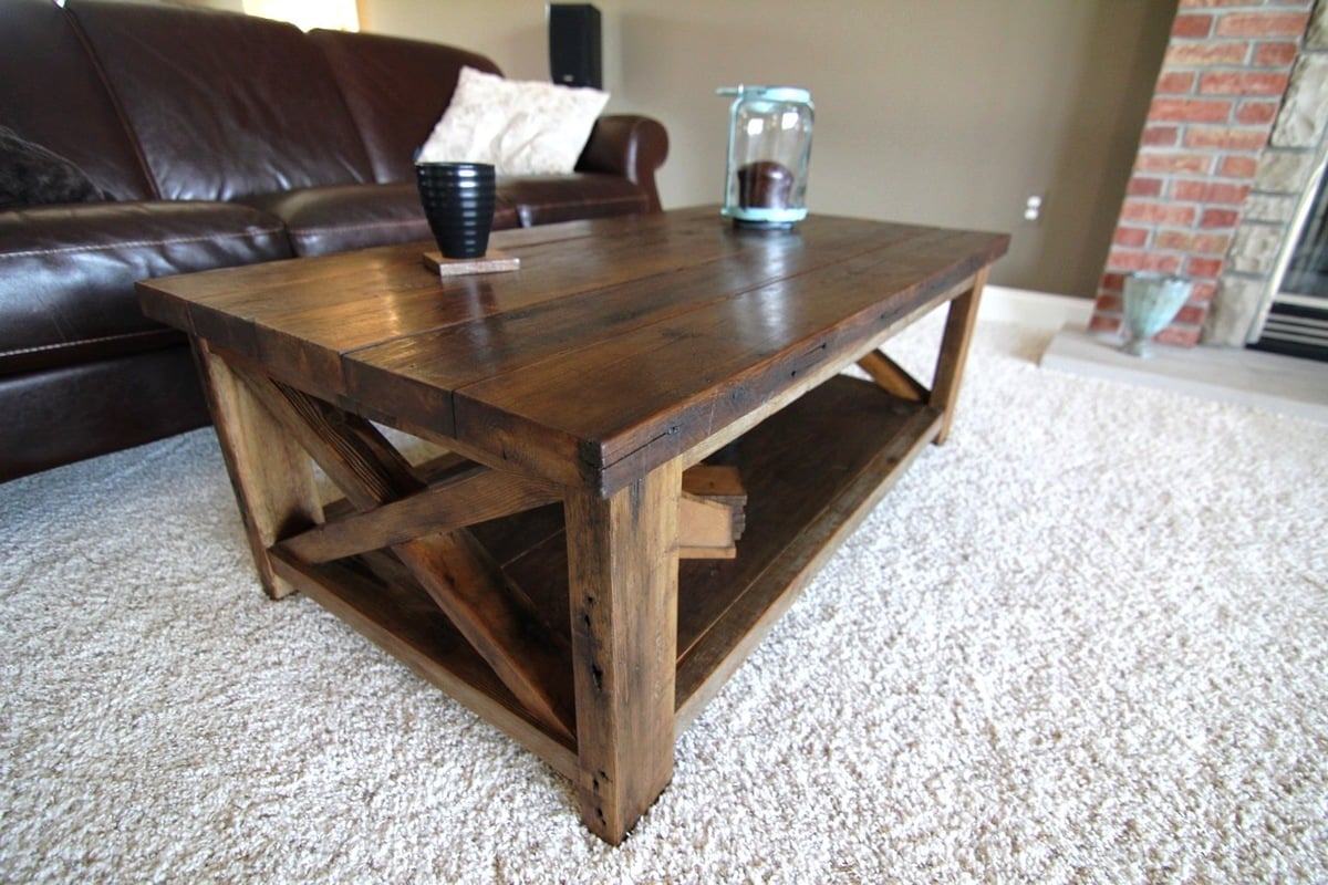 Rustic X Coffee Table Ana White