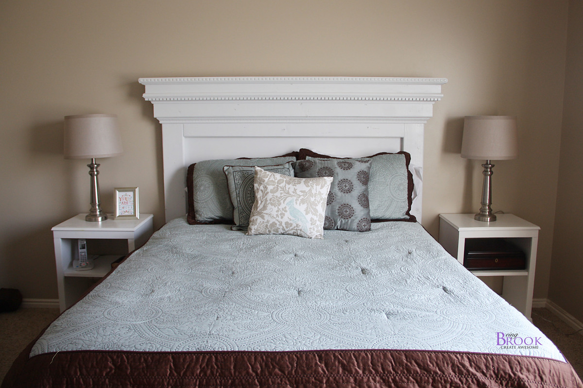 diy fancy moulding headboard pottery barn