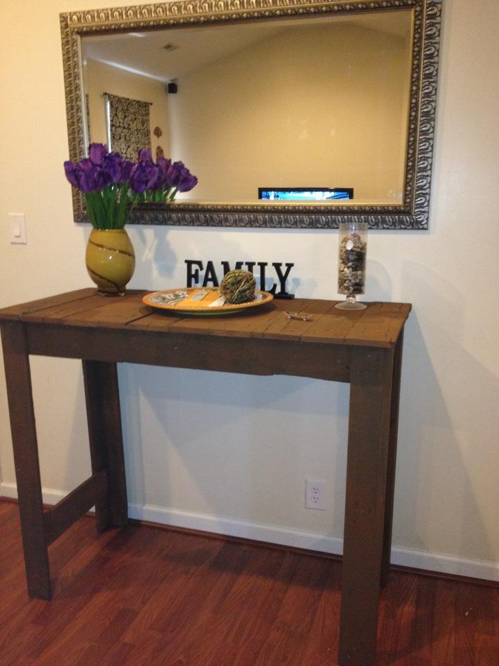 Tall Pallet Entryway Table Ana White