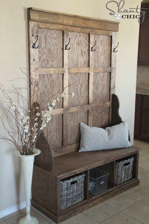 Farmhouse Hall Tree Ana White Farmhouse Hall Tree Ana White
