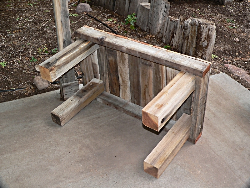 Ana White Reclaimed Fence Free Benches - DIY Projects