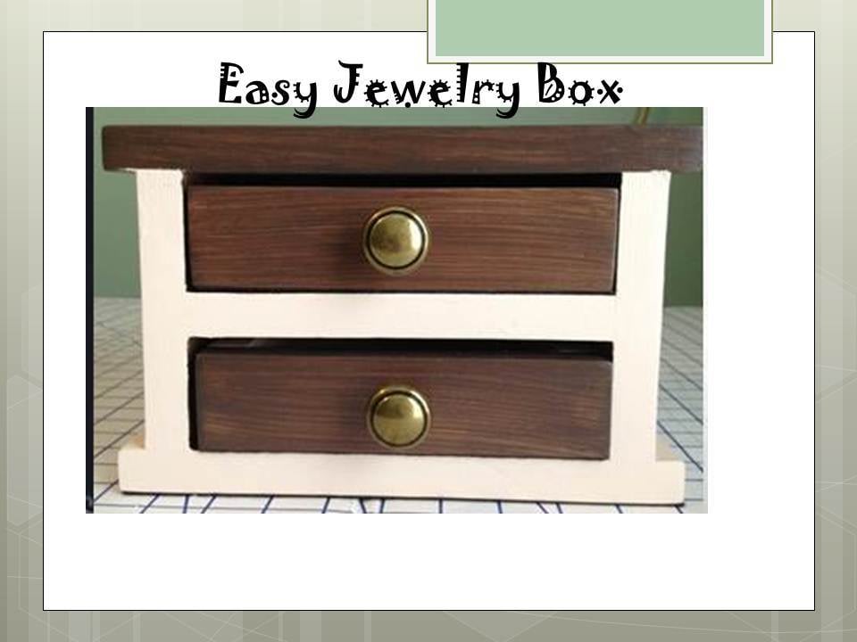 Easy Jewelry Box Ana White - Diy Jewelry Box Design