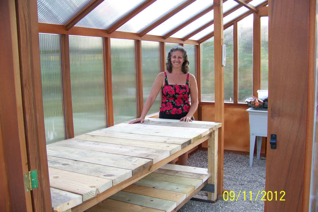 Heavy Bench for New Greenhouse - Modified Farmhouse Table ...