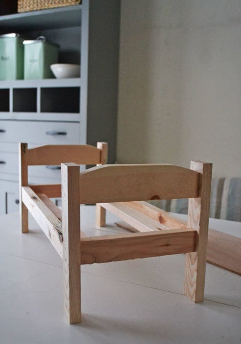 Wooden doll bed shop kits