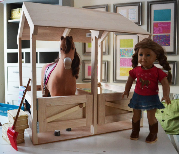 free plans American girl horse stable