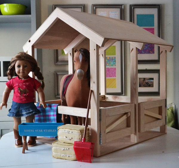 American girl horse deals stable diy