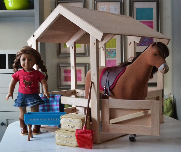 free plans American girl horse stable