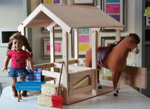 free plans American girl horse stable